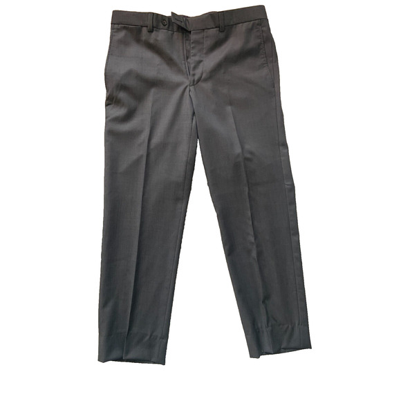 Mens 34R Ted Baker Jefferson Pants Slim Jim blue micro Hemmed to 30" - Picture 1 of 6